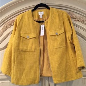 Chico’s crop jacket 3/4 length sleeves